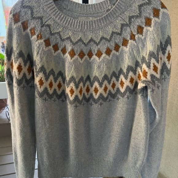 Lucky Brand Grey Sweater - Picture 1 of 5